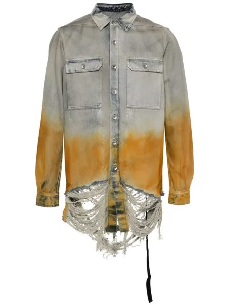 Rick Owens DRKSHDW джинсовая куртка Outershirt, синий