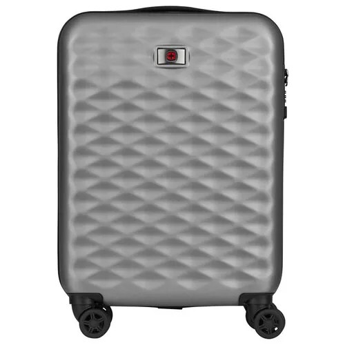 Чемодан малый WENGER Lumen 604338, серый, поликарбонат, 40 x 20 x 55 см, 32 л