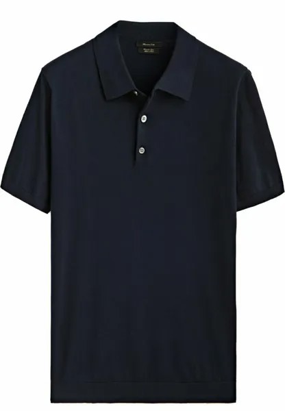Рубашка-поло Short Sleeve Massimo Dutti, синий