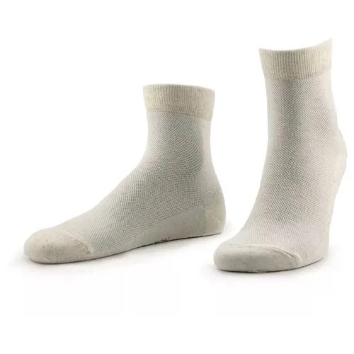 Мужские носки Grinston, 1 пара, классические, воздухопроницаемые, размер 25, бежевый