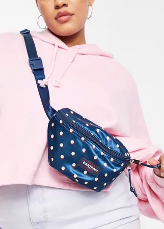 Темно-синяя сумка-кошелек на пояс в горошек Eastpak Luxe-Многоцветный