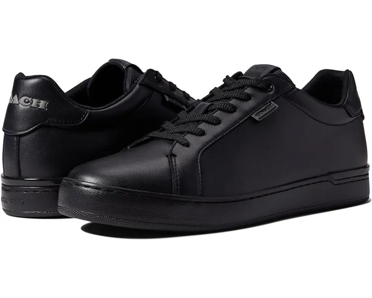 Кроссовки COACH Lowline Leather Low Top, черный