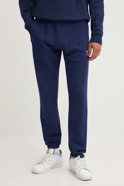 Хлопковые спортивные штаны adidas Originals, темно-синий