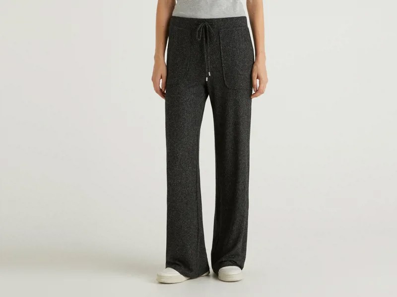 Спортивные брюки женские United Colors of Benetton 21A_3JLVP0514 черные L