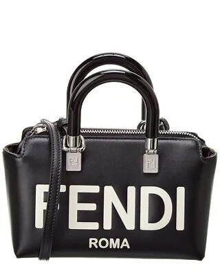 Женская кожаная мини-сумка через плечо Fendi By The Way, черная