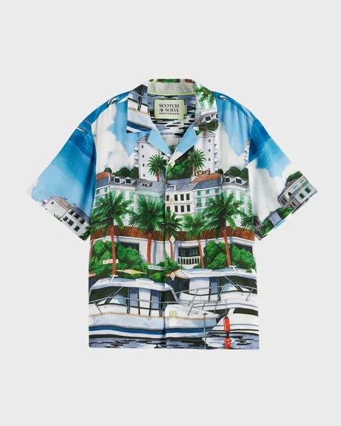 Рубашка с короткими рукавами для мальчика, размер 4–12 Scotch & Soda, цвет Multi