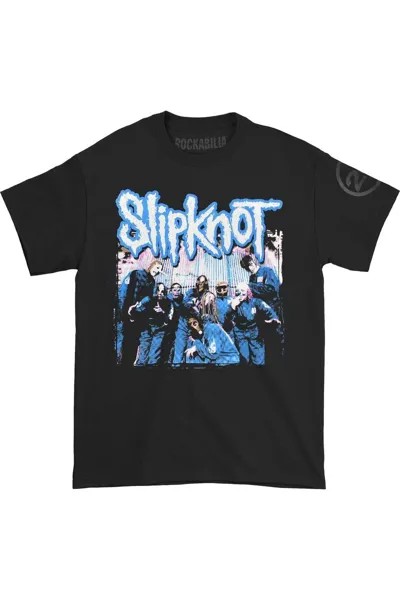 Футболка с принтом «Tattered & Torn Back», посвященная 20-летию Slipknot, черный