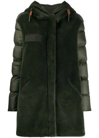 Mr & Mrs Italy пальто с контрастным капюшоном