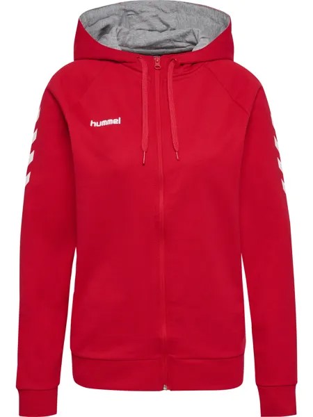 Толстовка Hummel Baumwoll Hoodie Hmlgo Cotton Zip Hoodie Woman, цвет TRUE RED