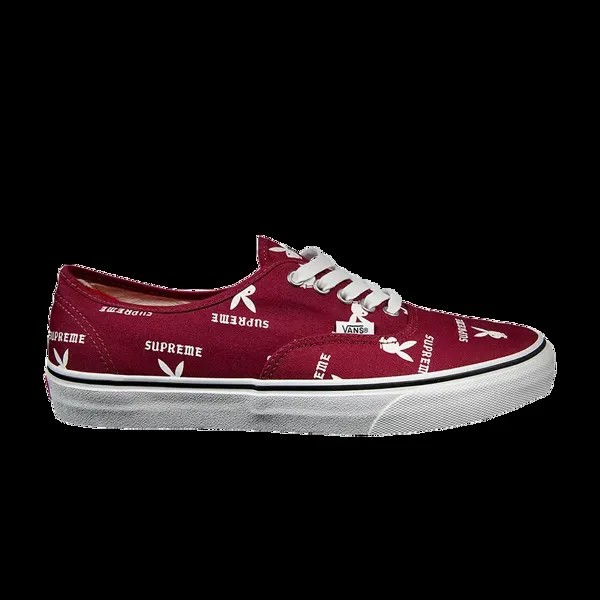 Кроссовки Supreme x Playboy x Authentic Pro Vans, красный