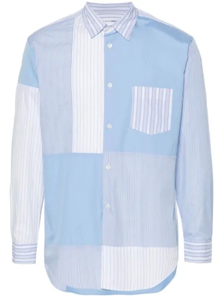 Comme Des Garçons Shirt поплиновая рубашка в полоску, белый