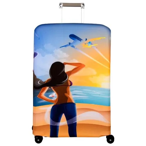Чехол для чемодана ROUTEMARK Hello Yellow SP240 L/XL, желтый