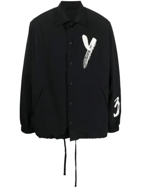 Y-3 куртка-рубашка с логотипом, черный