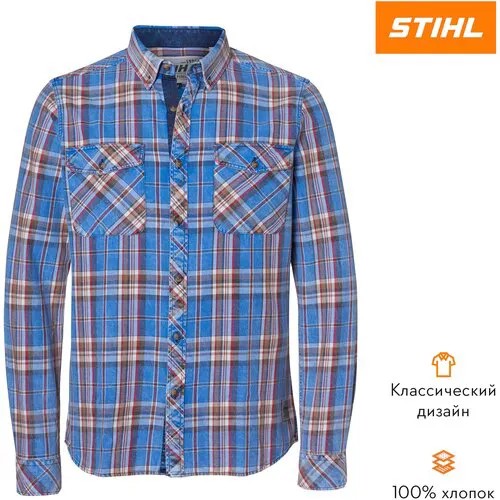 Рубашка STIHL, размер S, голубой