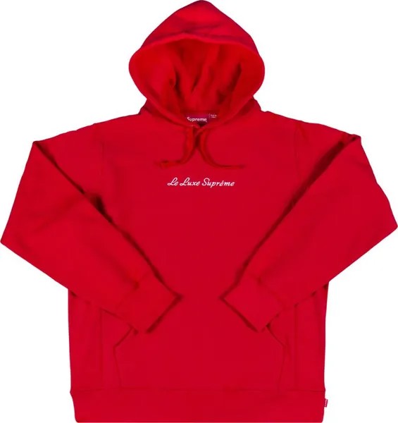 Толстовка Supreme Le Luxe Hooded Sweatshirt 'Red', красный