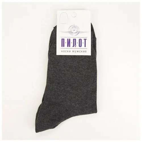 Мужские носки RusExpress, классические, размер 29, серый