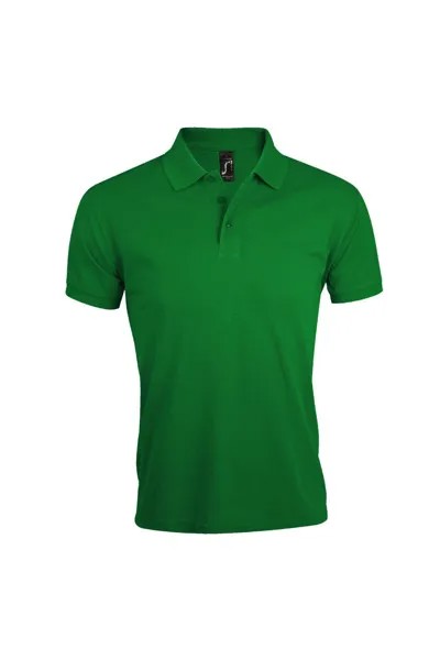 Однотонная рубашка-поло с короткими рукавами Prime Pique SOL'S, зеленый
