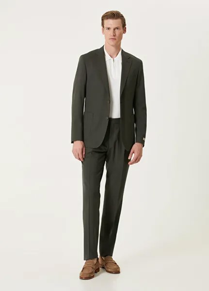 Drop 7 костюм из мягкой шерсти Beymen Collection, хаки