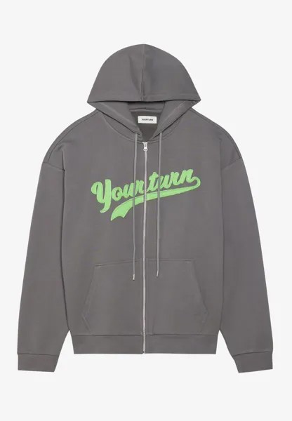 Толстовка на молнии UNISEX YOURTURN, темно-серый