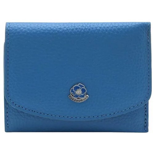 Женский кошелек Fioramore F022-068-51BLUEBERRY из натуральной кожи, синий