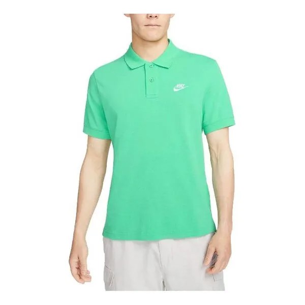 Футболка Nike Sportswear Polo T-shirt 'Green', зеленый