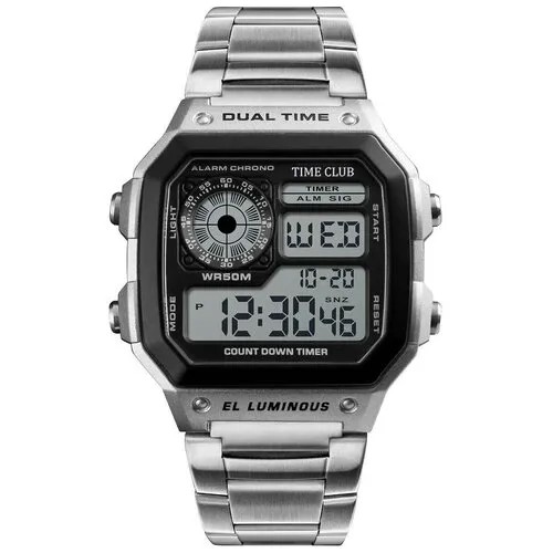 Наручные часы SKMEI Часы наручные электронные TIME CLUB LIMITED SKMEI 1335 SILVER, серебряный