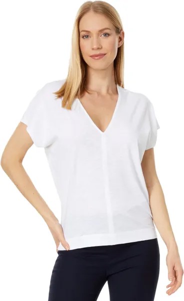 Футболка Lilla P Double V-Neck Wedge Tee, белый