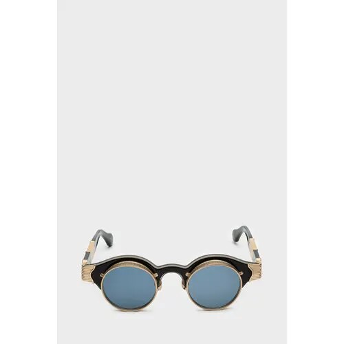 Солнцезащитные очки Matsuda, круглые, оправа: металл, черный