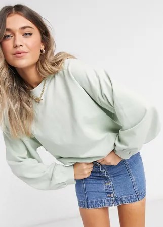 Мятно-зеленый свитшот с объемными рукавами Urban Bliss