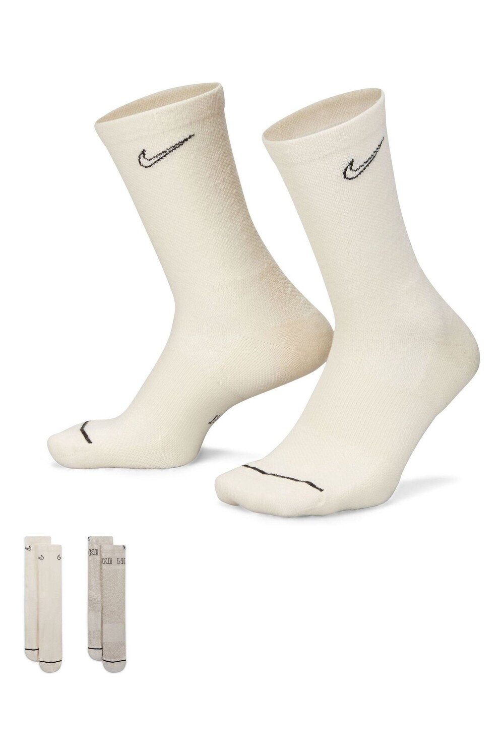 Короткие носки с мягкой подкладкой на каждый день плюс 2 пары Nike, бежевый