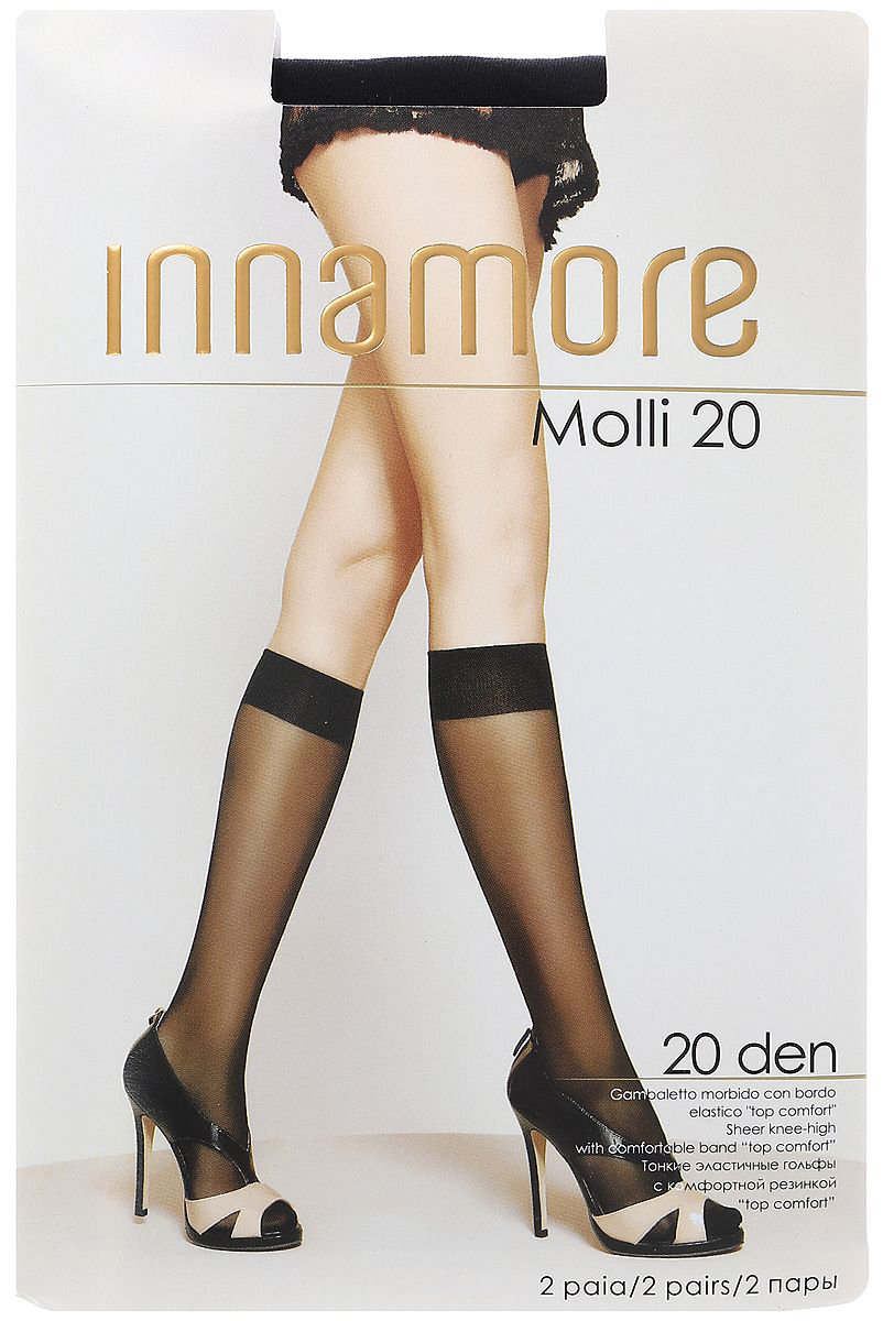 Гольфы женские Innamore гольфы 'Molli 20' Nero, без размера черные one size