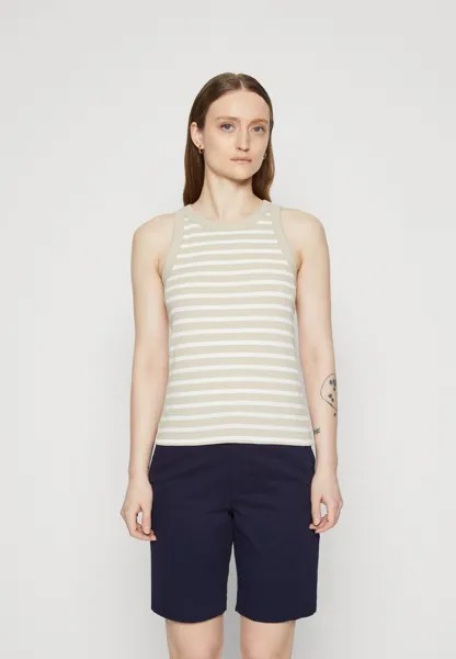 Топ HIGH NECK TANK GAP, цвет beige