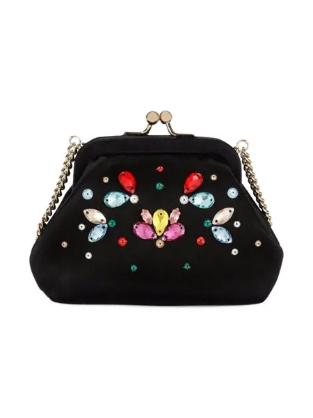 Dolce & Gabbana Kids шелковая сумка на плечо с декором из камней