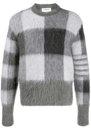 Thom Browne клетчатый джемпер с полосками 4-Bar