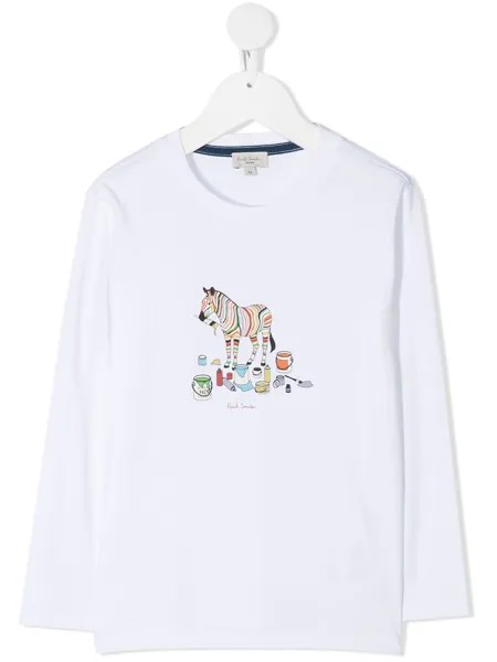 Paul Smith Junior футболка с принтом