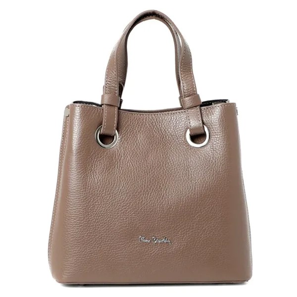 Сумка женская Pierre Cardin 1933 серо-коричневый, 23х26х12 см
