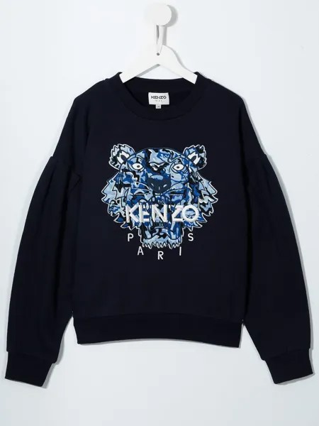 Kenzo Kids толстовка с вышитым логотипом