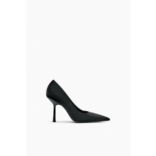 Туфли лодочки  Zara, размер 39, черный