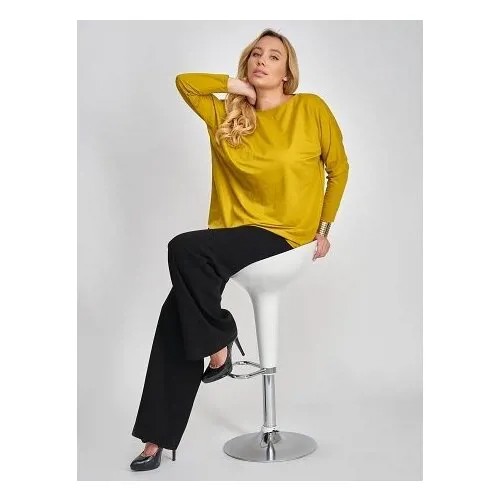 Блуза ИМПЕРИЯ ШЕРСТИ, размер 2XL/3XL, Желтый