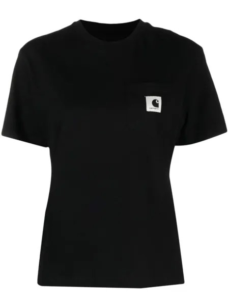 Carhartt WIP футболка S/S Pocket из органического хлопка, черный