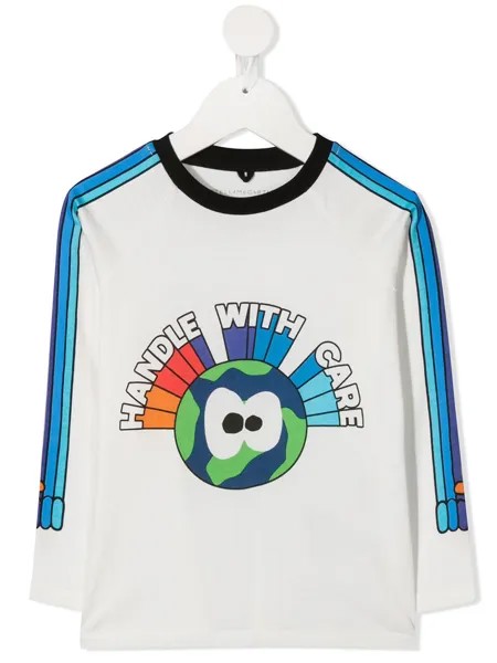 Stella McCartney Kids футболка с принтом и длинными рукавами