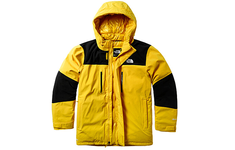 Пуховик мужской желтый The North Face, желтый