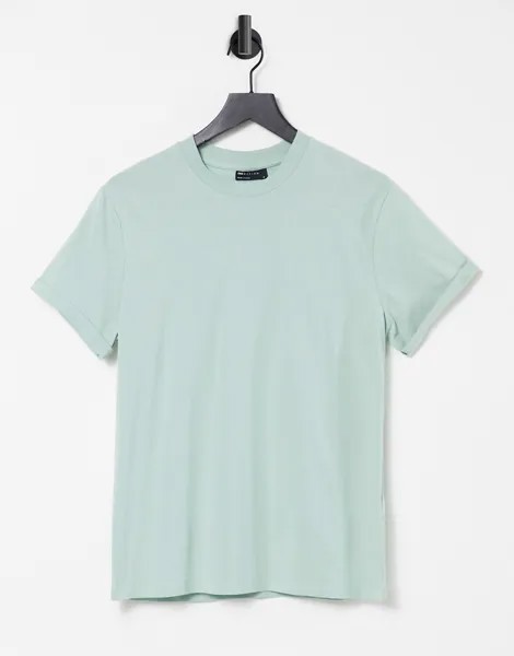 Зеленая футболка ASOS DESIGN-Зеленый цвет