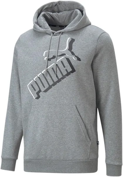 Толстовка Puma, антрацит/пестрый серый