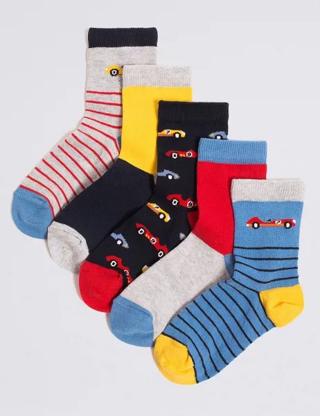 Носки хлопковые с технологией Freshfeet™, набор 5 пар