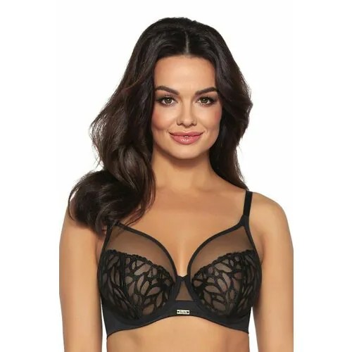 Бюстгальтер Ava Lingerie, размер 85G, черный, красный