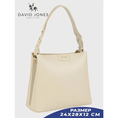 Сумка тоут DAVID JONES, бежевый