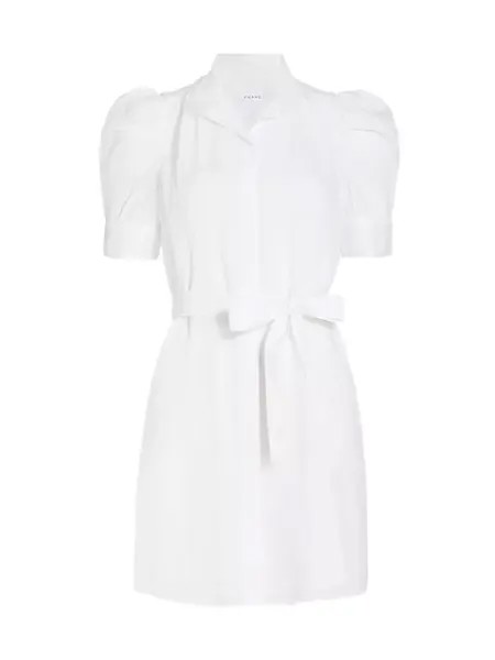 Мини-платье Gillian с поясом Frame, цвет blanc