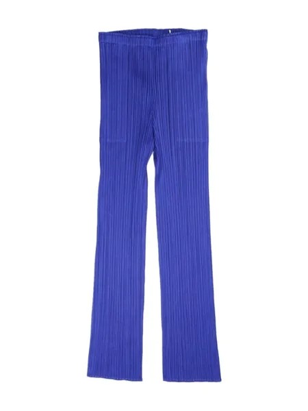 Pleats Please Issey Miyake расклешенные брюки со складками, синий