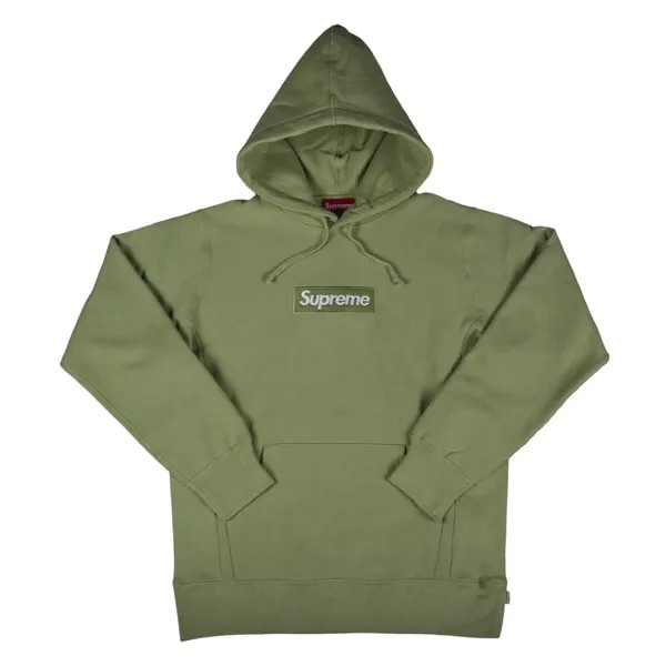 Толстовка Supreme Box Logo Hooded, зелёный